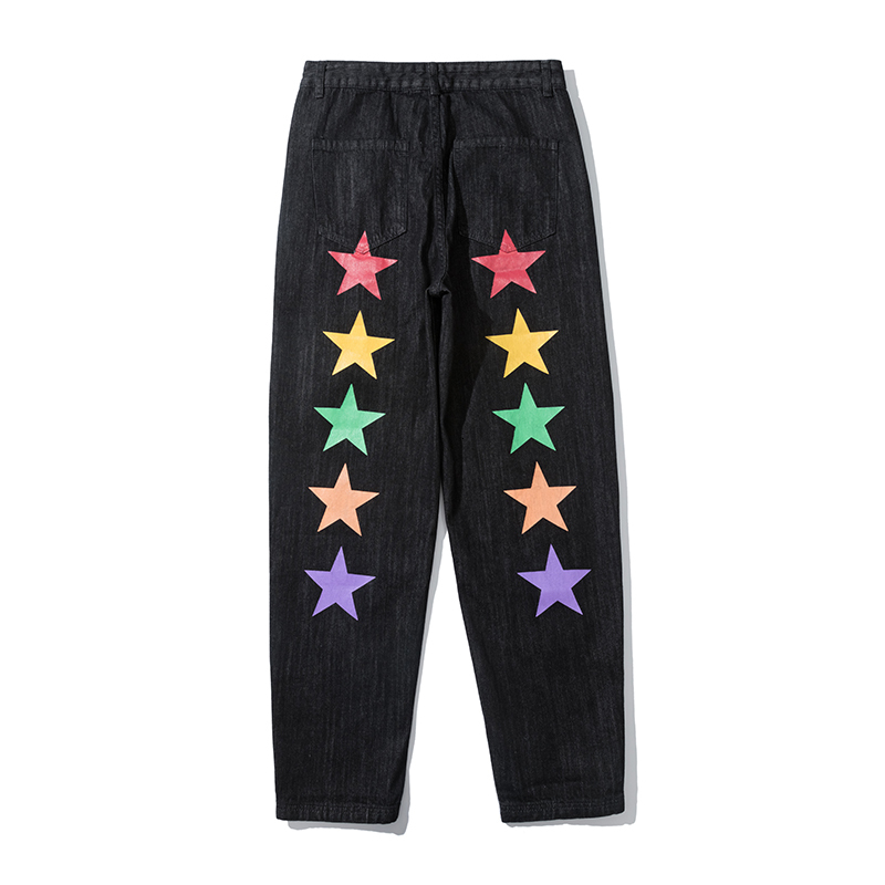 2021 New Five Stars Embroidery Letter Mens Jeans Streetwear Washed Retro Straight Denim Trousers Oversize Loose Casual Pants 6k41, Black
2021 New Five Stars Embroidery Letter Mens Jeans Streetwear Washed Retro Straight Denim Trousers Oversize Loose Casual Pants 6k41, Black