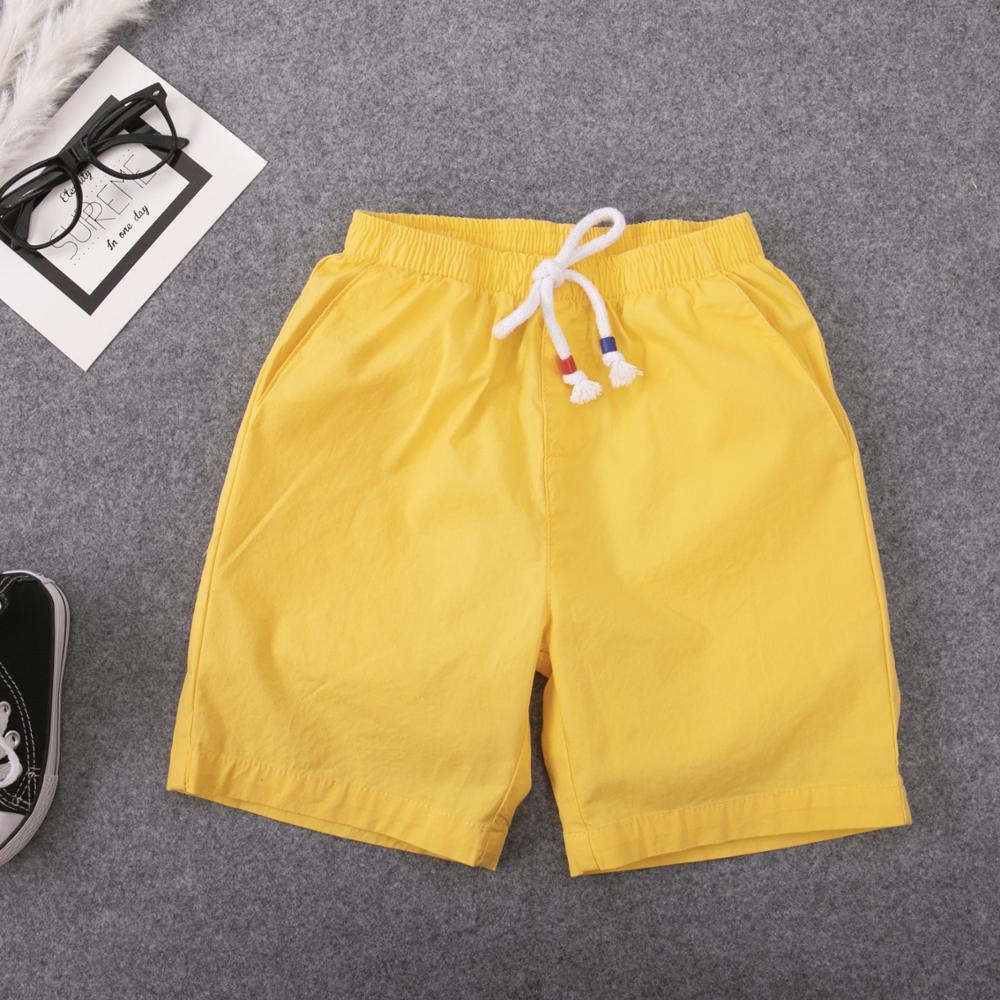 New Children Shorts for Boys Summer Toddler Baby Elastic Waist Sports Pant Cotton Teenage Clothes White Shorts with Belts 210308