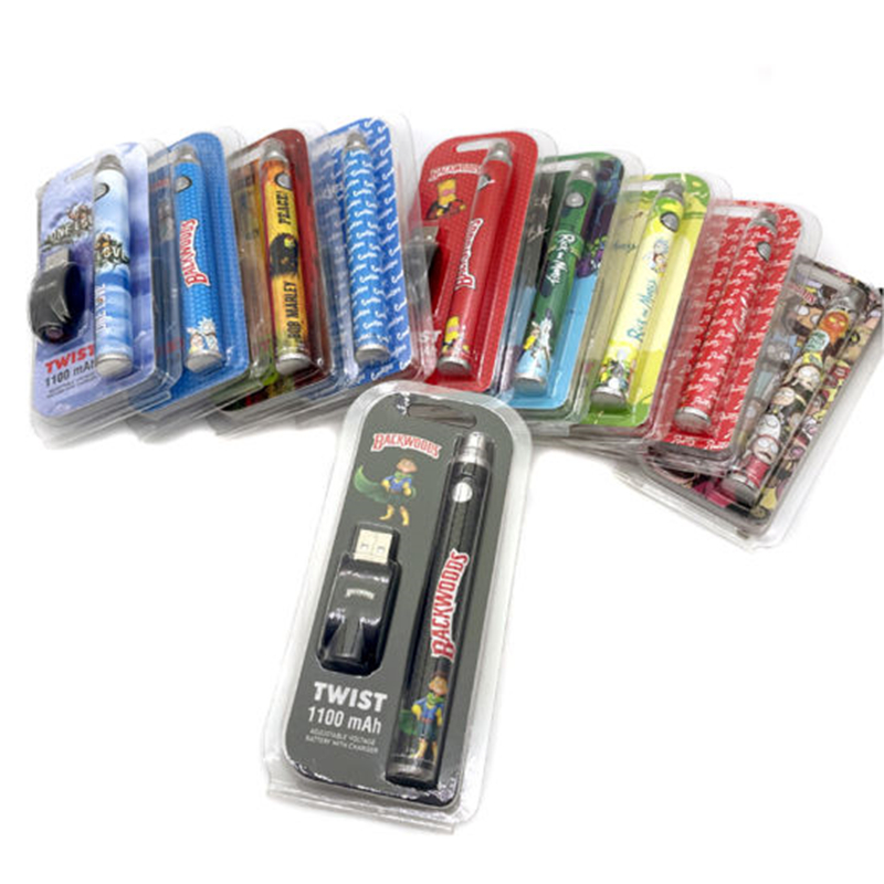 Backwoods Twist 1100mAh 3.3v-4.8v Adjustable Battery With Wireless Ego USB Charger Cartoon Printing haka max Bogo
Backwoods Twist 1100mAh 3.3v-4.8v Adjustable Battery With Wireless Ego USB Charger Cartoon Printing haka max Bogo