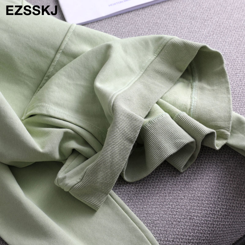 spring autumn hooded top women BASIC solid color sweatshirts female OVERSIZE Hooded jacket 201211