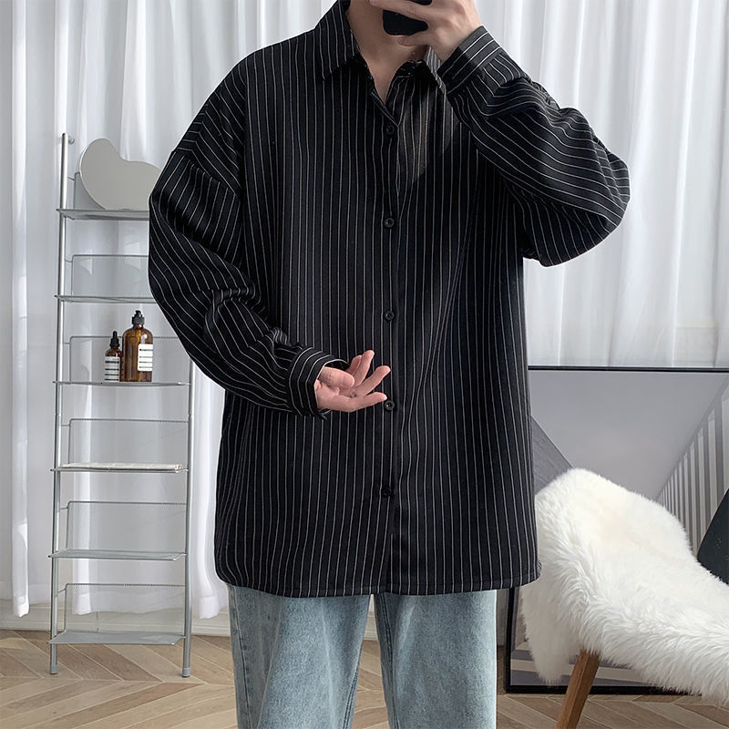 2021 New Spring Striped Men's Fashion Retro Casual Men Long-sleeved Society Mens Shirt M-2xl Pqv6, White
2021 New Spring Striped Men's Fashion Retro Casual Men Long-sleeved Society Mens Shirt M-2xl Pqv6, White