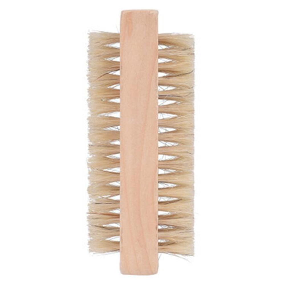 Factory Natural Pig Bristle Nail Brush Finger Hand & Foot for Cleaning Fingernail and Toenail