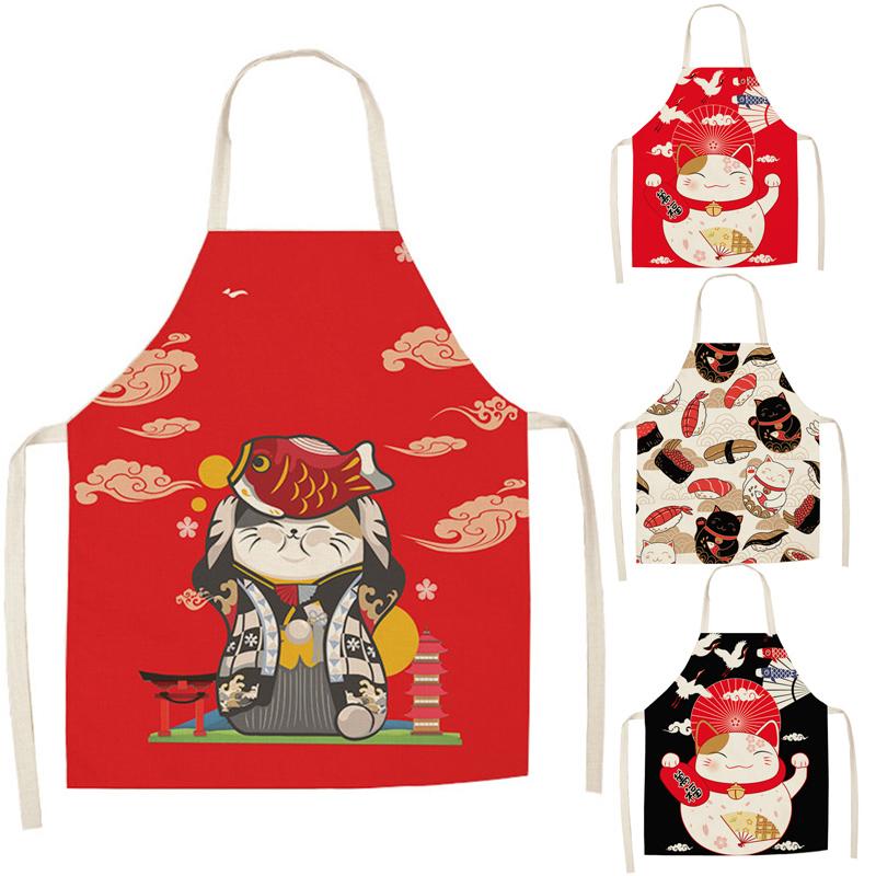 Lucky Cat Apron Kitchen Linen Aprons Bibs Household Cleaning Pinafore Home Cooking For Men Women Tools
Lucky Cat Apron Kitchen Linen Aprons Bibs Household Cleaning Pinafore Home Cooking For Men Women Tools