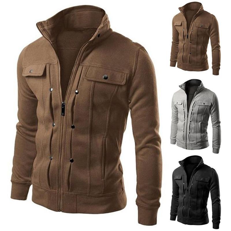 Men's Jackets Large Jacket, Polyester Long Sleeve Coat, With Pocket And Zipper, Solid Color, Neckline, Black;brown
Men's Jackets Large Jacket, Polyester Long Sleeve Coat, With Pocket And Zipper, Solid Color, Neckline, Black;brown