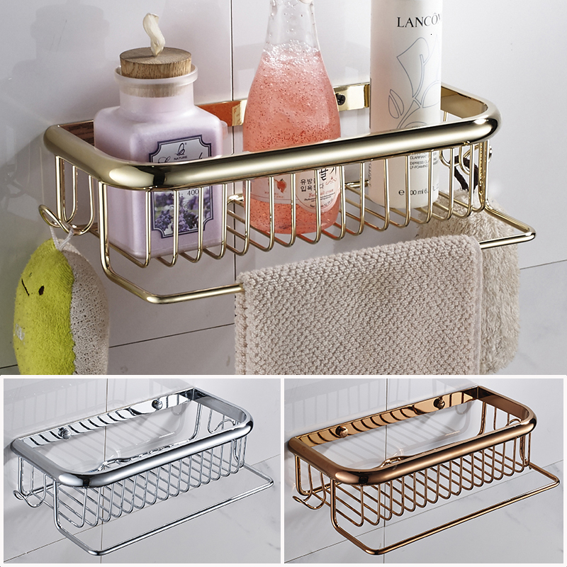 2021 New Shelf with Towel Hanger and Hooks 30cm/45cm Gold Shees Brass Shampoo Bathroom Holder 5hy7
2021 New Shelf with Towel Hanger and Hooks 30cm/45cm Gold Shees Brass Shampoo Bathroom Holder 5hy7