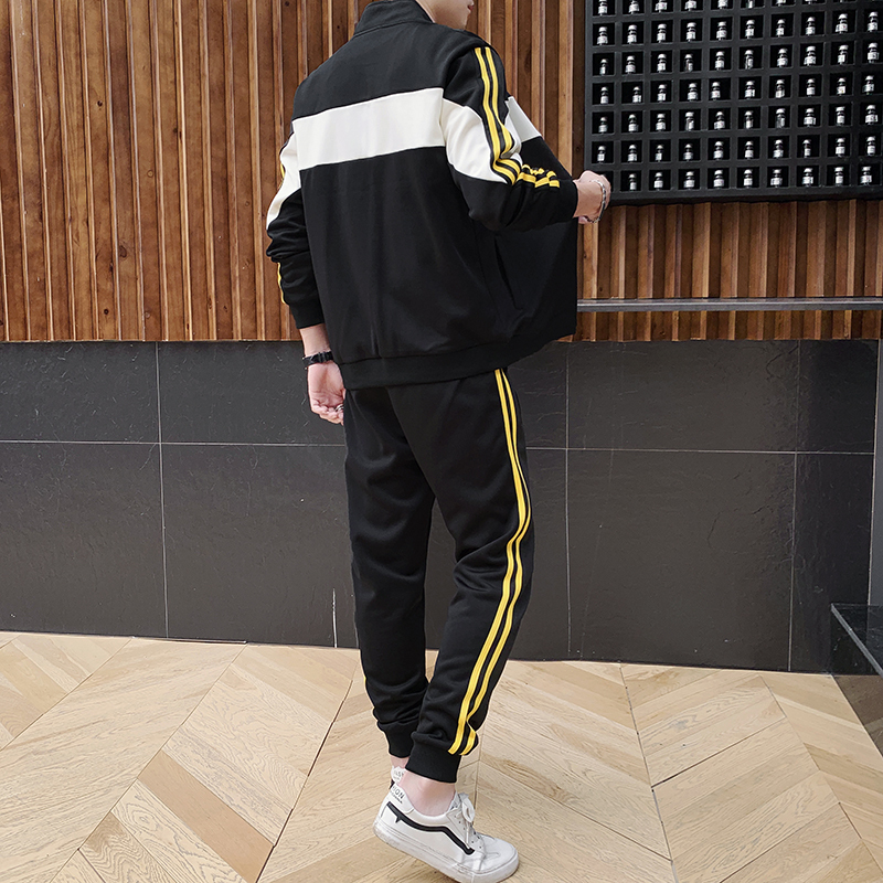 Sweatsuit Set Men Fashion Spring Sporting Suit Hoodies Sweatshirts JacketPants Sportswear 2 Piece Set Tracksuit For Men Clothes 201210
