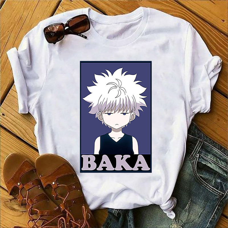 Women's Wear 2020 New Full-time HUNTERxHUNTER Casual Simple Round Neck Short Sleeve T-shirt, White
Women's Wear 2020 New Full-time HUNTERxHUNTER Casual Simple Round Neck Short Sleeve T-shirt, White