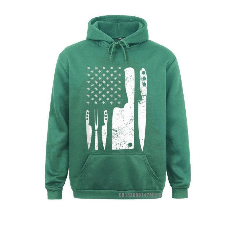 Men's Hoodies & Sweatshirts Chef Knife Sweatshirt Patriotic Easter US Flag Harajuku Fall Hip Hop Camisa Long Sleeve Young Clothes