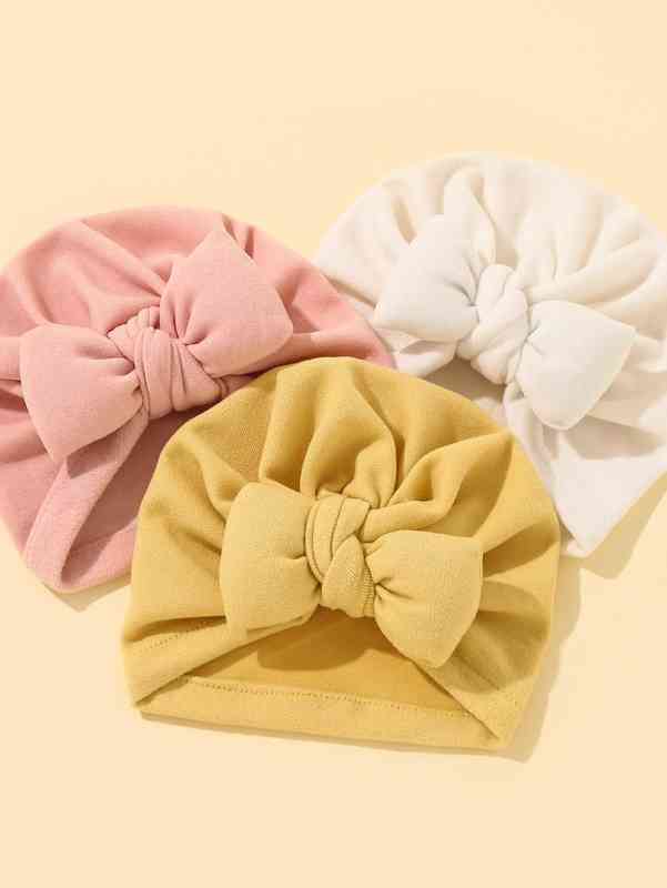 3pcs Baby Solid Hat SHE