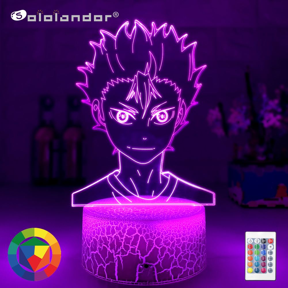 3d Lamp Anime Haikyuu Nishinoya Yuu Figure for Kids Child Bedroom Decor Nightlight Rgb Colorful Desk Led Night Light Manga Gift C0305
3d Lamp Anime Haikyuu Nishinoya Yuu Figure for Kids Child Bedroom Decor Nightlight Rgb Colorful Desk Led Night Light Manga Gift C0305