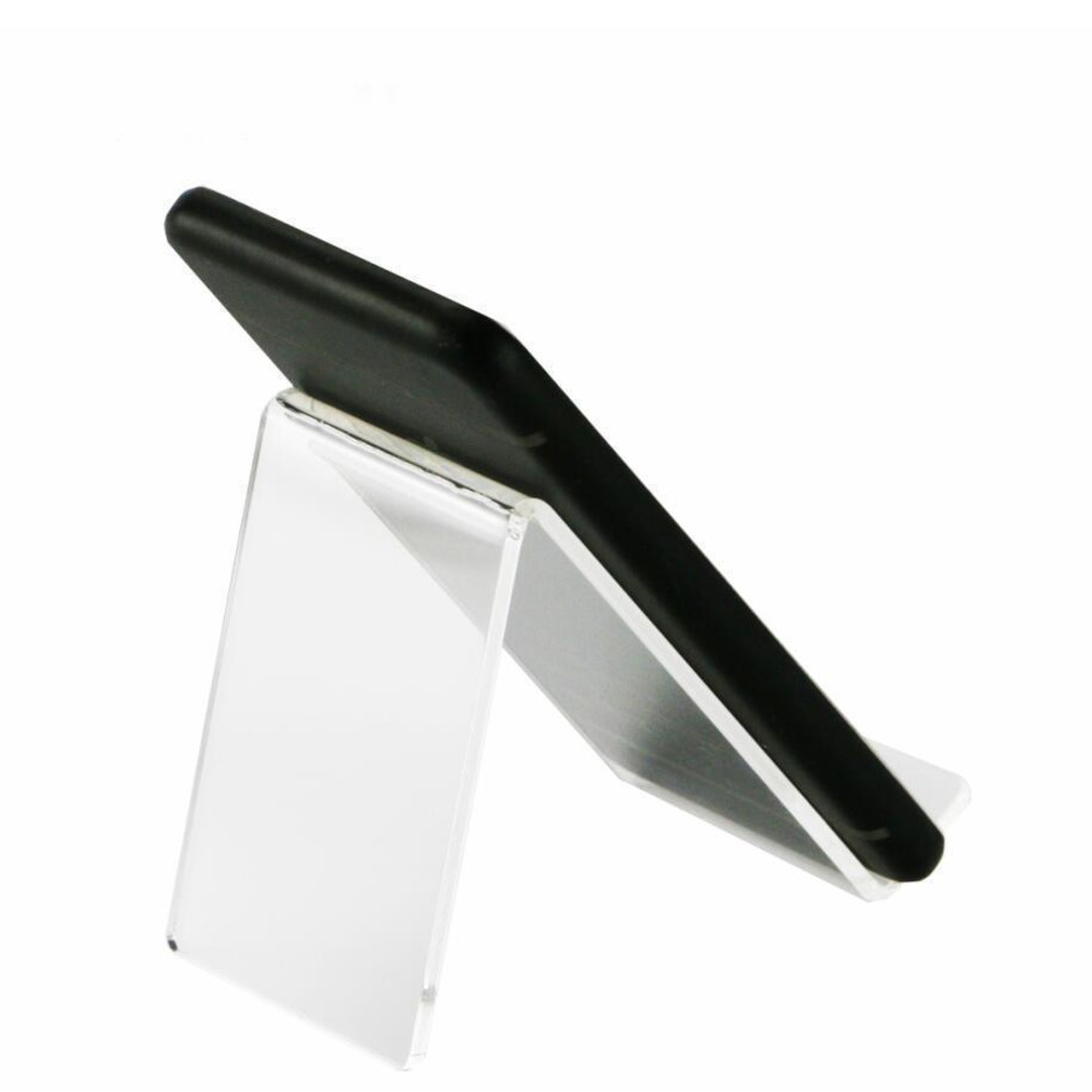 Acrylic Purse Wallet Phone Book Display Holder Stands Rack Clear Retail Store Exhibiting One Tier