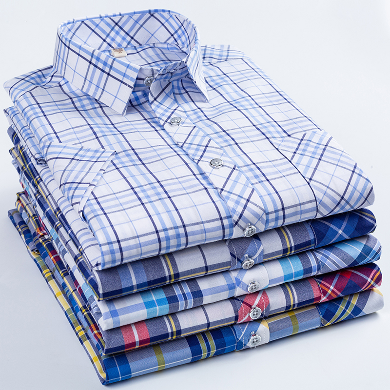 2021 New Summer Shirt Hommes Short Sleeve Slim Collar Soft Fashion Plaid Causal Business Shirts Men M-5xl Lrin, D90-7
2021 New Summer Shirt Hommes Short Sleeve Slim Collar Soft Fashion Plaid Causal Business Shirts Men M-5xl Lrin, D90-7