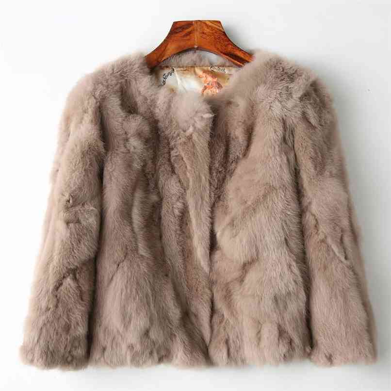 Genuine Full Pelt Fur Jacket Women's Design Rabbit Coat Natural Wholeskin O-Neck Fashion Slim Thin 210910, 8 deep grey
Genuine Full Pelt Fur Jacket Women's Design Rabbit Coat Natural Wholeskin O-Neck Fashion Slim Thin 210910, 8 deep grey