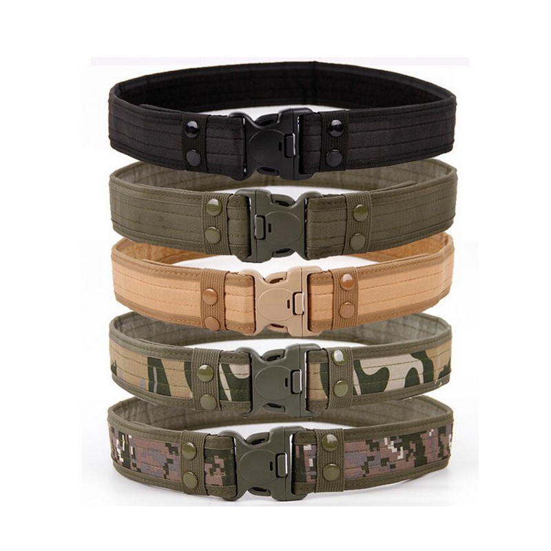 

2022 New Support 130CM Army Style Combat Belts Quick Release Tactical Belt Fashion Men Canvas Waistband Outdoor Hunting Accessories, Green