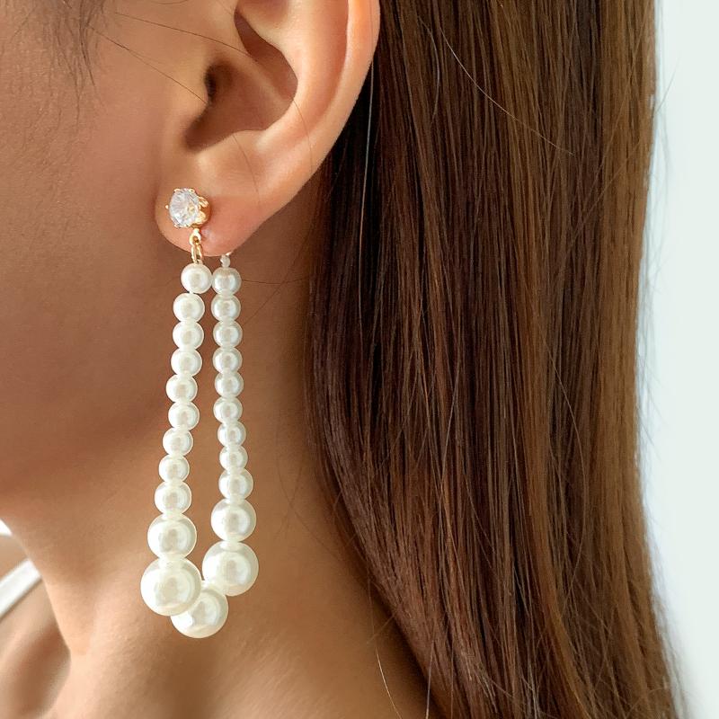 Dangle & Chandelier Lacteo Fashion Imitation Pearl Pendant Drop Earrings For Women Trendy Rhinestone Big Water Jewelry Accessories, Silver
Dangle & Chandelier Lacteo Fashion Imitation Pearl Pendant Drop Earrings For Women Trendy Rhinestone Big Water Jewelry Accessories, Silver