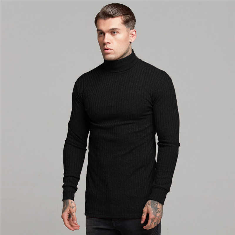 Fashion Winter Sweater Men Warm Turtleneck Mens Sweaters Slim Fit Pullover Men Classic Sweter Men Knitwear Pull Homme 210818