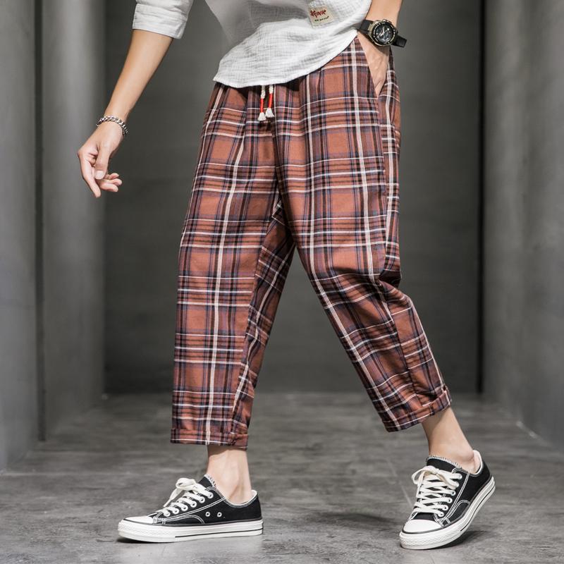 Men's Pants Linen Harem Men Solid Elastic Waist Streetwear Joggers 2021 Baggy Drop-crotch Casual Trousers, Blue
Men's Pants Linen Harem Men Solid Elastic Waist Streetwear Joggers 2021 Baggy Drop-crotch Casual Trousers, Blue