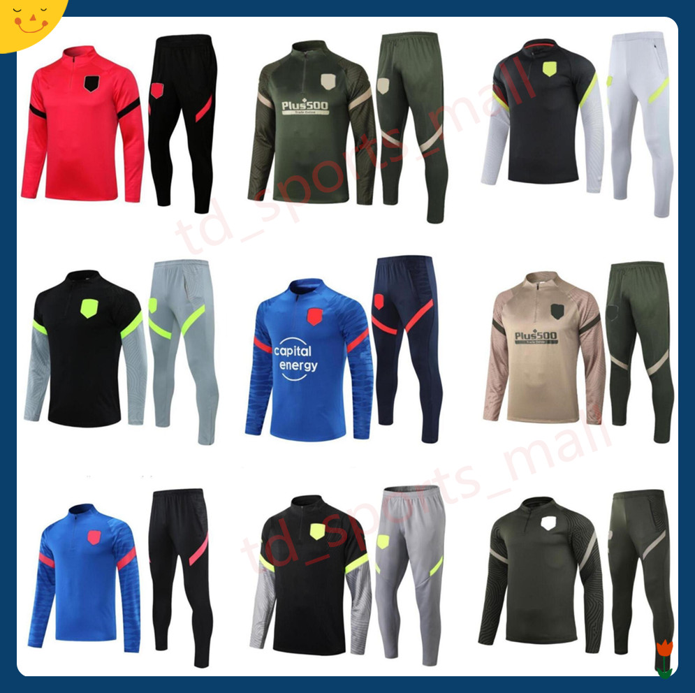New Atletico Madrid Paris 2021 2022 adult kit Long sleeves soccer jacket uniforms tracksuits 21 22 train football coat training shirt suit, As shown in illustration
New Atletico Madrid Paris 2021 2022 adult kit Long sleeves soccer jacket uniforms tracksuits 21 22 train football coat training shirt suit, As shown in illustration