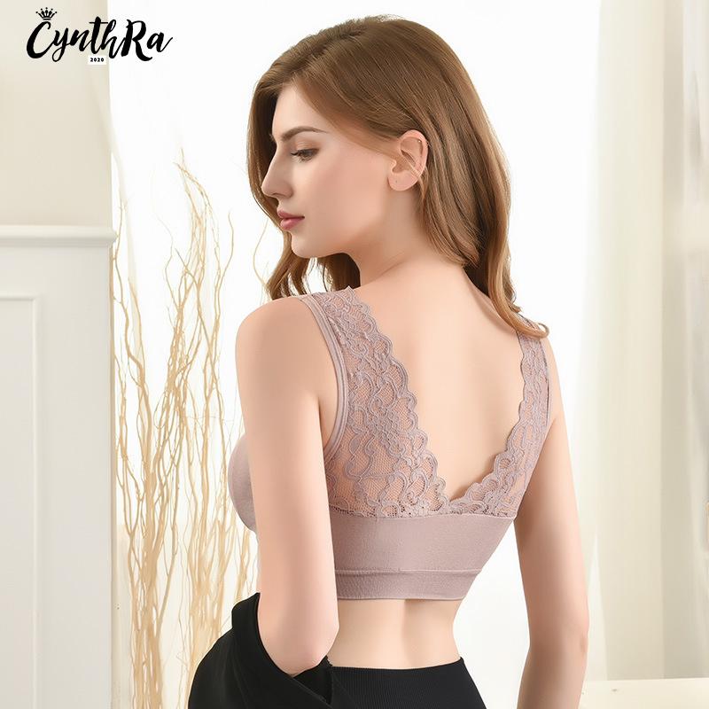 Bras CYNTHRA V-neck Underwear Female Wireless Bra Chest Thin Section Push Up Vest Sports Lace Lady Bralette Top, Black
Bras CYNTHRA V-neck Underwear Female Wireless Bra Chest Thin Section Push Up Vest Sports Lace Lady Bralette Top, Black