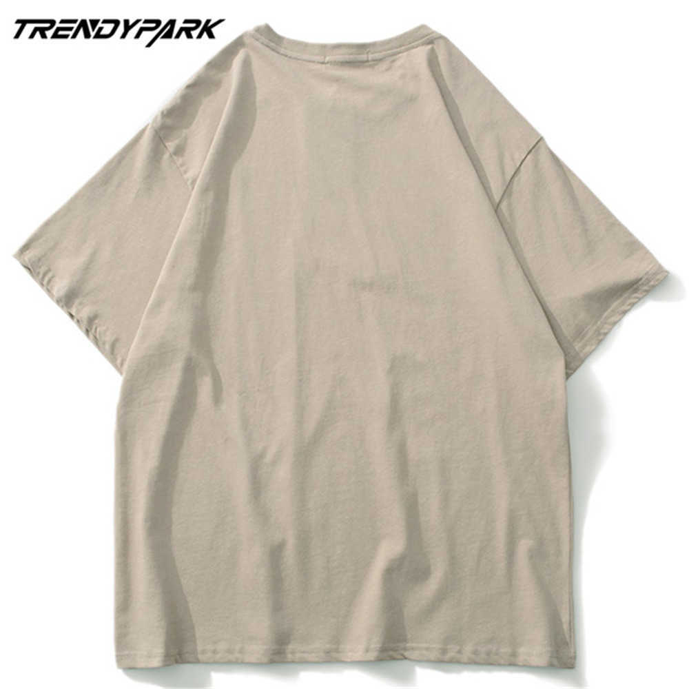 Men's T-shirt Cute Cartoon Summer Short Sleeve Printed Hip Hop Oversized Cotton Casual Harajuku Streetwear Top Tshirts Clothing 210601