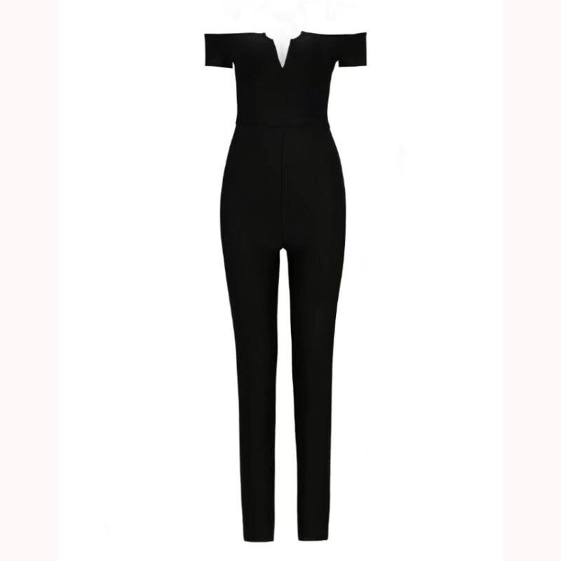 2021 New Women Sexy Slash Neck Bodycon Bandage Jumpsuits Sleeveless Off Shoulder Chic Celebrity Party Jumpsuit, Black;white
2021 New Women Sexy Slash Neck Bodycon Bandage Jumpsuits Sleeveless Off Shoulder Chic Celebrity Party Jumpsuit, Black;white