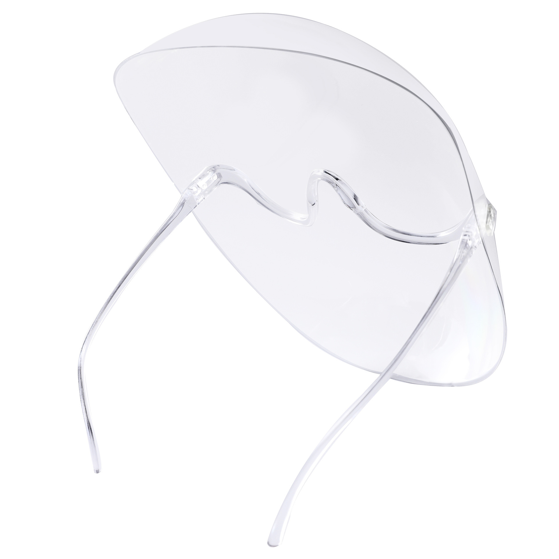 Extended PC transparent full face protective space mask plastic riding Vue shield