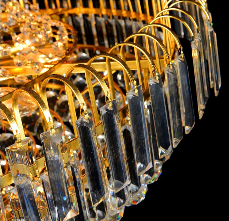 factory price new royal empire golden crystal chandelier light french crystal ceiling pendant lights dhl fast