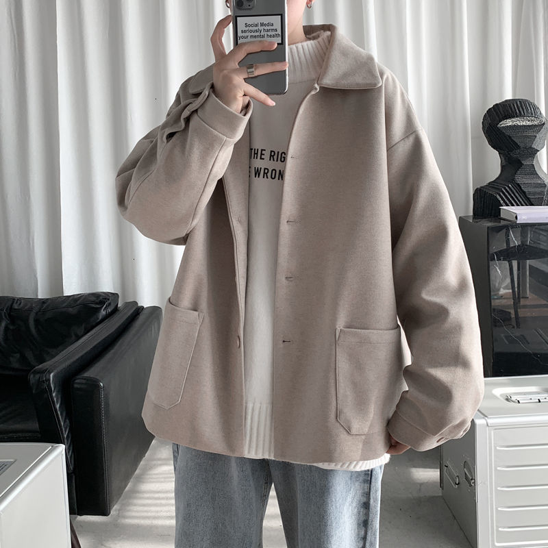 2021 New Style Short Men' Fashion Solid Color Casual Lapel Coat Men Woolen Jacket Mens Overcoat -2xl 7io9, Black
2021 New Style Short Men' Fashion Solid Color Casual Lapel Coat Men Woolen Jacket Mens Overcoat -2xl 7io9, Black