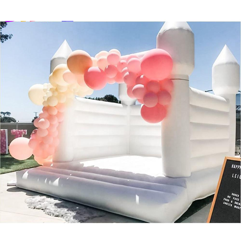 Inflatable White Bounce House wedding Bouncy Castle bouncing castles Newest tent for Outdoor Playing with adults and children