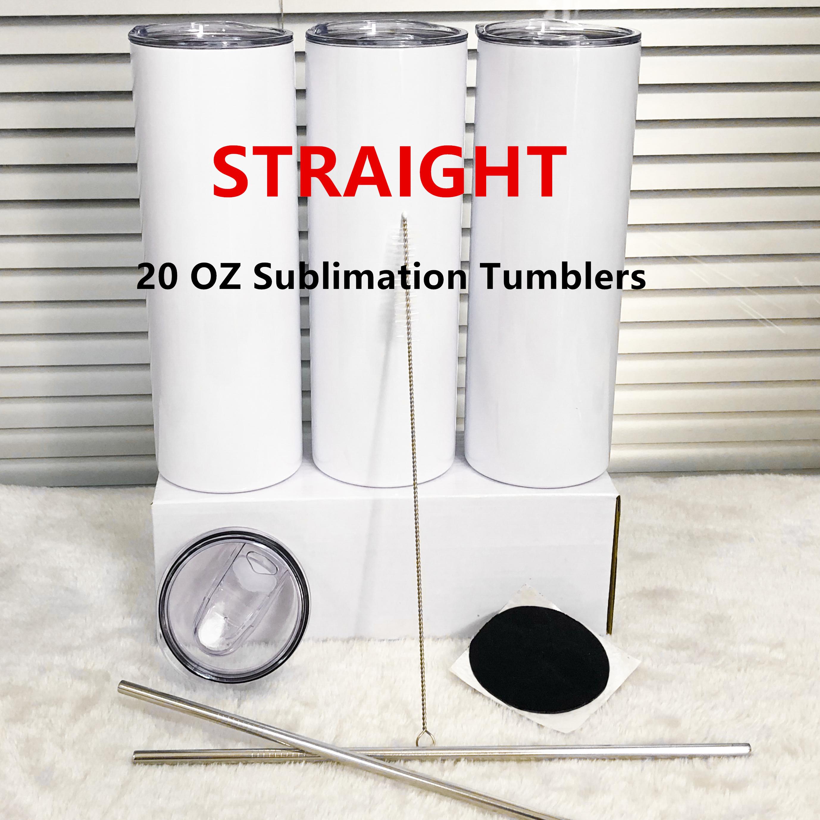 US Warehouse!!! 20oz Sublimartion Straight tumblers with Steel Straw Lid Stainless Steel tumbler Coffee Mug Sublimation Blanks Water Bottle 50cups/box, One cup+lid+plastic straw
US Warehouse!!! 20oz Sublimartion Straight tumblers with Steel Straw Lid Stainless Steel tumbler Coffee Mug Sublimation Blanks Water Bottle 50cups/box, One cup+lid+plastic straw