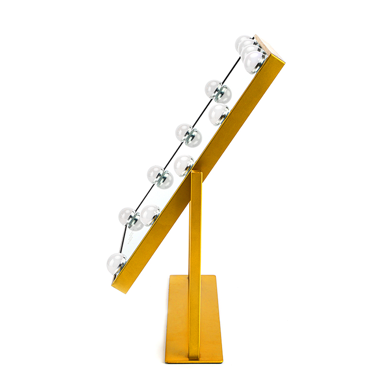 Desktop smart make up mirror led natural light make up mirror filled with high definition mirror