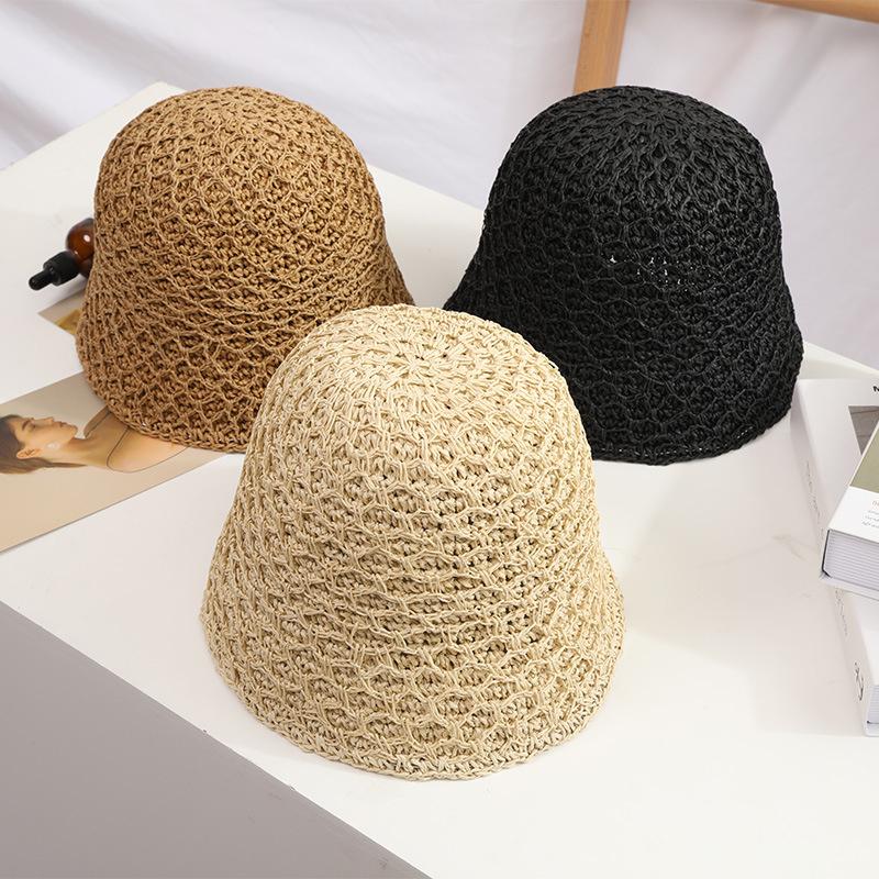 Berets Bucket Hat Women Summer Sunscreen Hollow Breathable Beach Sun Female Gorros Bob Solid Color Folding Outdoor Travel, Blue;gray
Berets Bucket Hat Women Summer Sunscreen Hollow Breathable Beach Sun Female Gorros Bob Solid Color Folding Outdoor Travel, Blue;gray