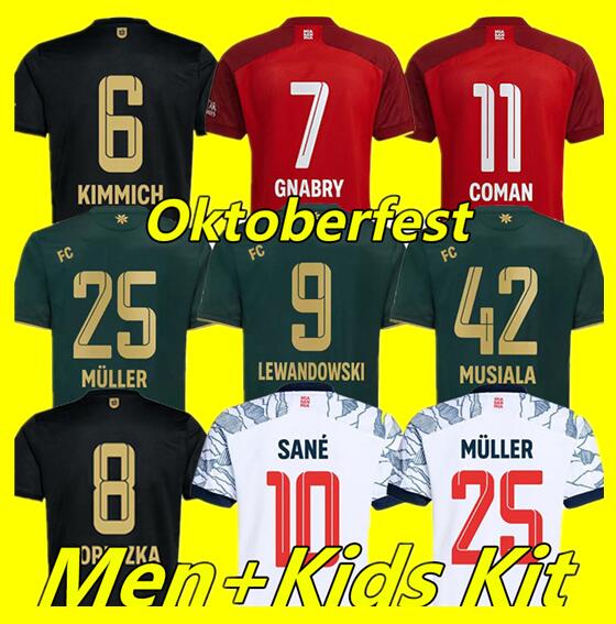 21/22 DAVIES SANE soccer jerseys Oktoberfest LEWANDOWSKI GNABRY MULLER KIMMICH munich MUSIALA COMAN football shirt Men Kids equipment kit, Black;yellow
21/22 DAVIES SANE soccer jerseys Oktoberfest LEWANDOWSKI GNABRY MULLER KIMMICH munich MUSIALA COMAN football shirt Men Kids equipment kit, Black;yellow