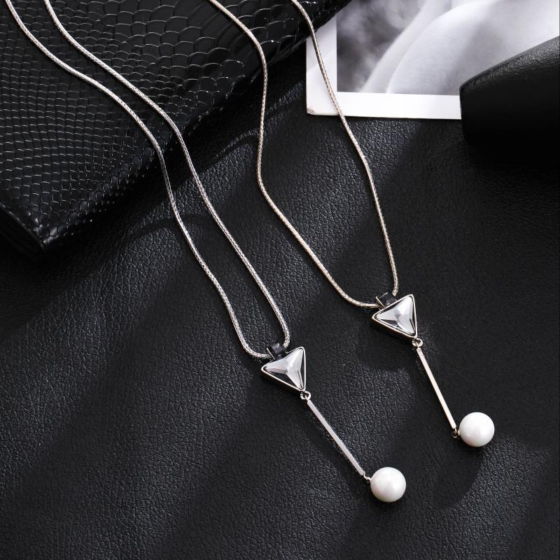 Pendant Necklaces Long Sweater Chain Necklace Glass Round Pearl & Gold Color Elegant Wedding Party Jewelry Accessories Gift 2021
Pendant Necklaces Long Sweater Chain Necklace Glass Round Pearl & Gold Color Elegant Wedding Party Jewelry Accessories Gift 2021