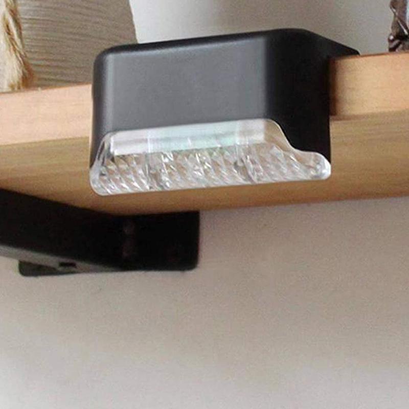 8PCS Solar Lights Solar Step Lights Outdoor Waterproof Led Stair Fence Lamp Decoration For Patio Stairs Garden Light