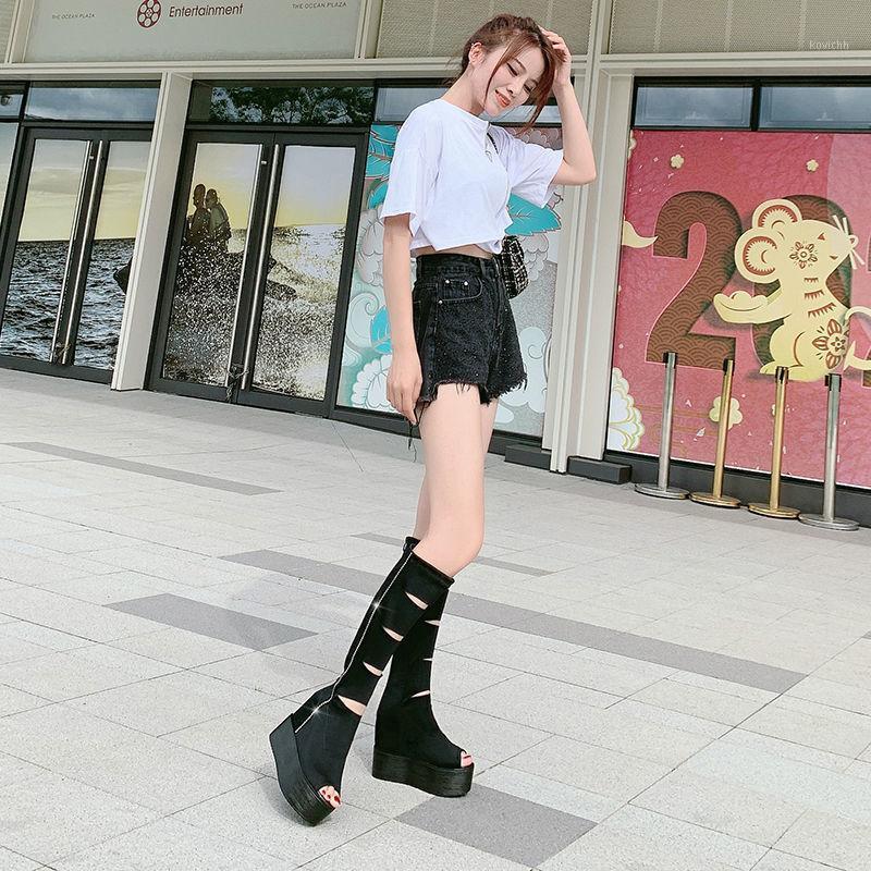 Fish Mouth Boots Women's 2021 Sandals Thick Bottoms Height Fashion Ultra-high Heel Hollow Roman Thin 12cm Dress Shoes, Black
Fish Mouth Boots Women's 2021 Sandals Thick Bottoms Height Fashion Ultra-high Heel Hollow Roman Thin 12cm Dress Shoes, Black