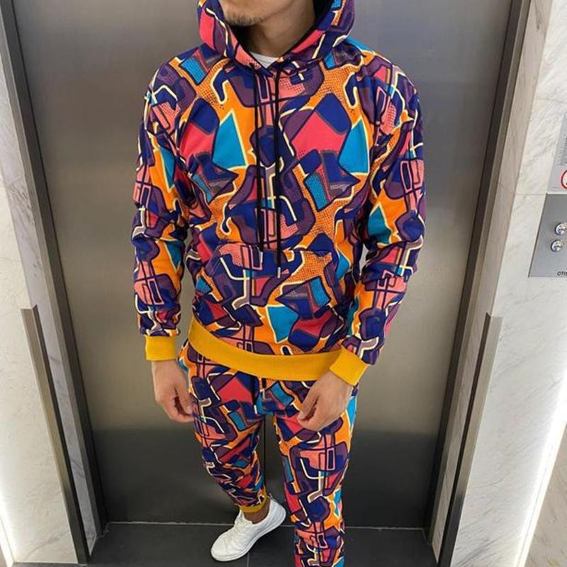 Men's Tracksuits 2021 Fashion Street Hooded Hoodie Set 3D Digital Print Casual Sports Versatile Jacket+Trousers Two Pieces, Pink
Men's Tracksuits 2021 Fashion Street Hooded Hoodie Set 3D Digital Print Casual Sports Versatile Jacket+Trousers Two Pieces, Pink
