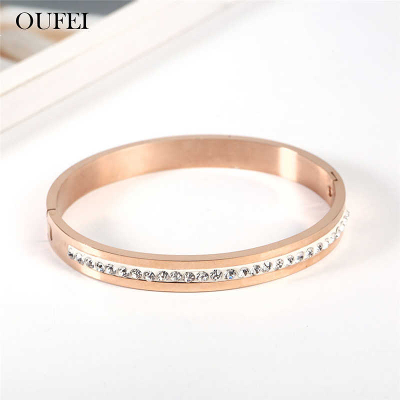 Oufei Stainless Steel Jewelry Woman Accesories Rose Gold Cuff Bracelets Bangles for Women Free Shiping Jewellery Q0719
Oufei Stainless Steel Jewelry Woman Accesories Rose Gold Cuff Bracelets Bangles for Women Free Shiping Jewellery Q0719