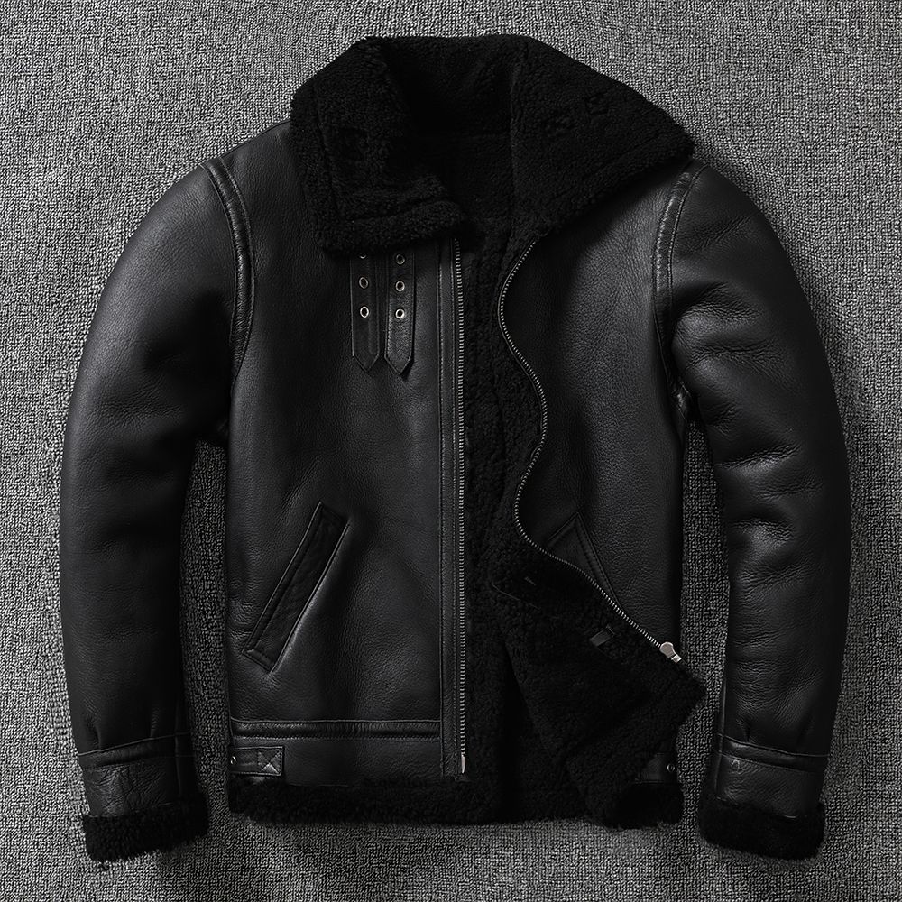 Real Wool Fur Lambskin Genuine Leather Jacket Winter Coat For Man Thick Warm Outerwear Overcoat Windbreakers Snow Tops Plus Size S-5XL Black Brown, As photos
Real Wool Fur Lambskin Genuine Leather Jacket Winter Coat For Man Thick Warm Outerwear Overcoat Windbreakers Snow Tops Plus Size S-5XL Black Brown, As photos