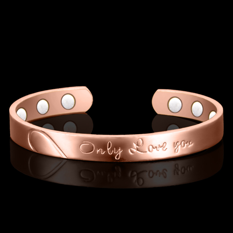 Anti-radiation Only Love You Bangle!6 Magnets Health Balance Magnetic Bracelet Bangles for Mens/ Women Adjustable Xmas Gifts, Black
Anti-radiation Only Love You Bangle!6 Magnets Health Balance Magnetic Bracelet Bangles for Mens/ Women Adjustable Xmas Gifts, Black