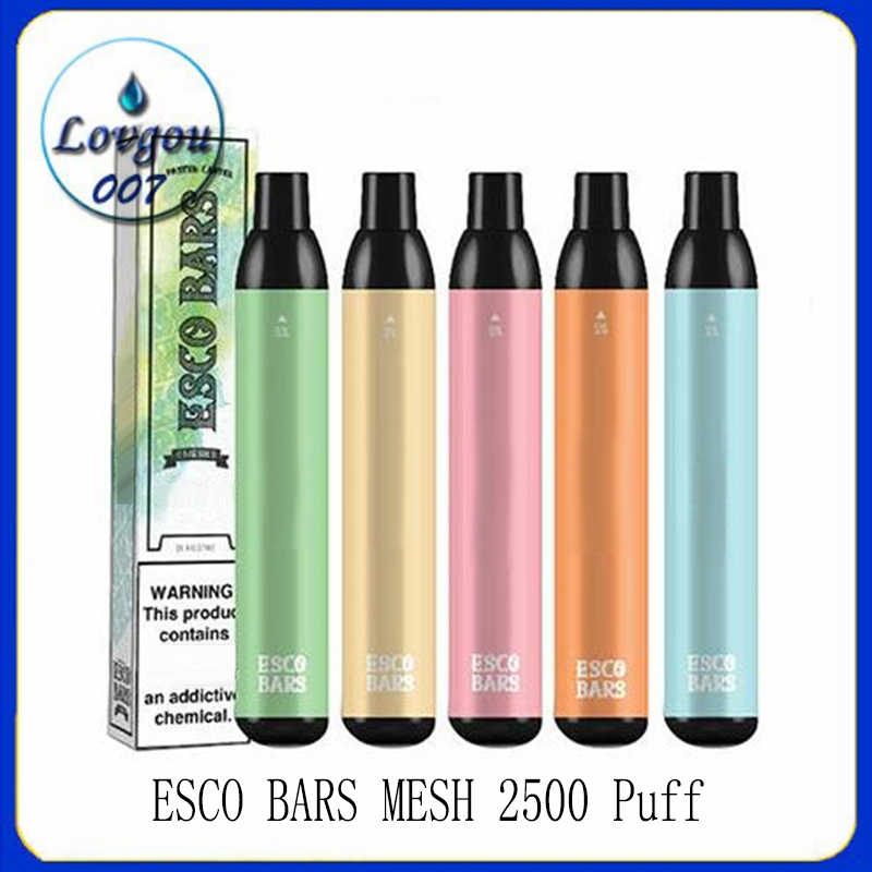 ESCO BARS MESH 2500 Puff Single Disposable vape e cigarette 6ml pod device 5% Strength 1000mah Battery Bang xxl
ESCO BARS MESH 2500 Puff Single Disposable vape e cigarette 6ml pod device 5% Strength 1000mah Battery Bang xxl