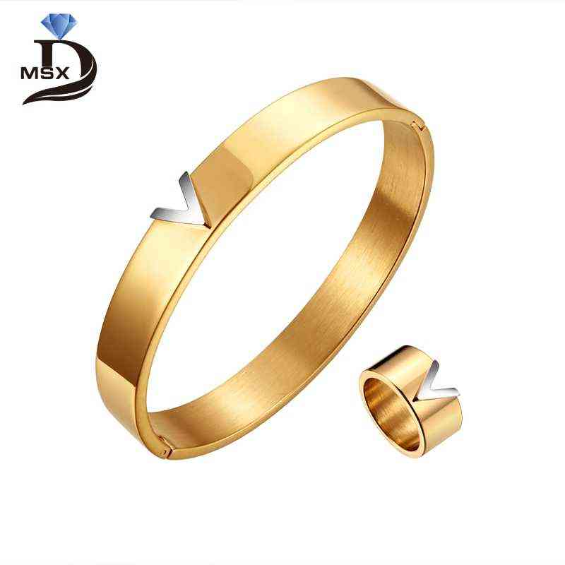 Gold Color Silver Fashion Stainless Steel Open Bracelets for Women Wedding Jewelry Charming & Bangle Gift
Gold Color Silver Fashion Stainless Steel Open Bracelets for Women Wedding Jewelry Charming & Bangle Gift