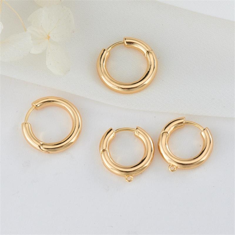 Stud VENTFILLE Sterling Silver Trendy Simple Round Hoop Earrings Woman Accessories Earring Hooks Personality All-Match DIY Jewelry, Golden;silver
Stud VENTFILLE Sterling Silver Trendy Simple Round Hoop Earrings Woman Accessories Earring Hooks Personality All-Match DIY Jewelry, Golden;silver