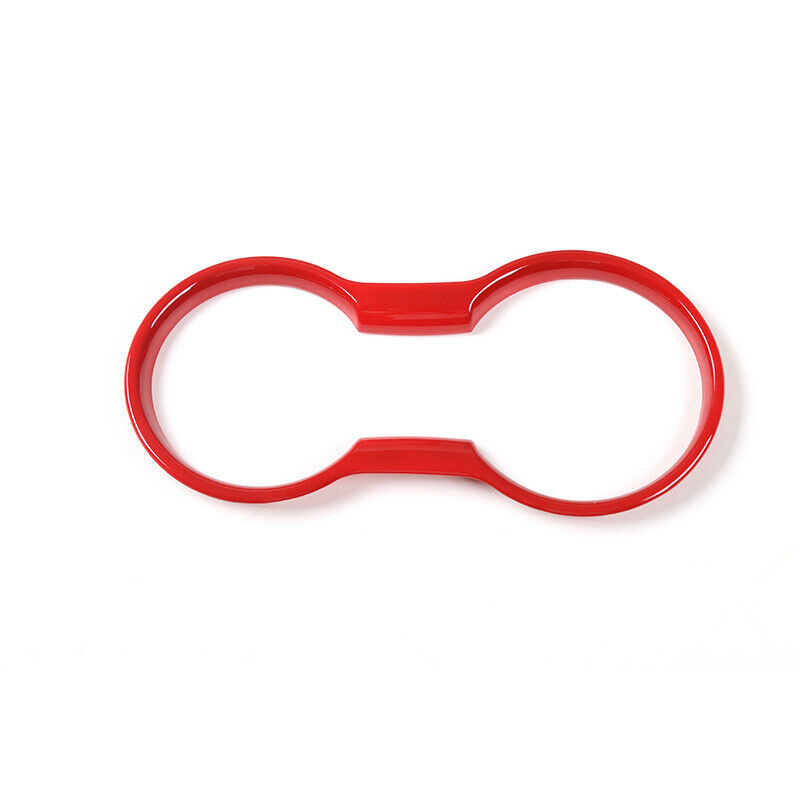 ABS Car Cup Holder Ring Decoration Cover For Ford Mustang 15+ Interior Accessories