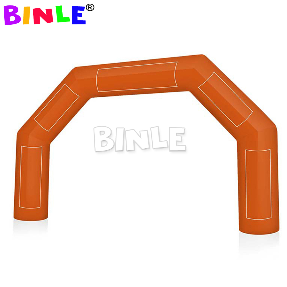 Outdoor colorful angled inflatable entrance START/FINISH race arch with customized banners for event