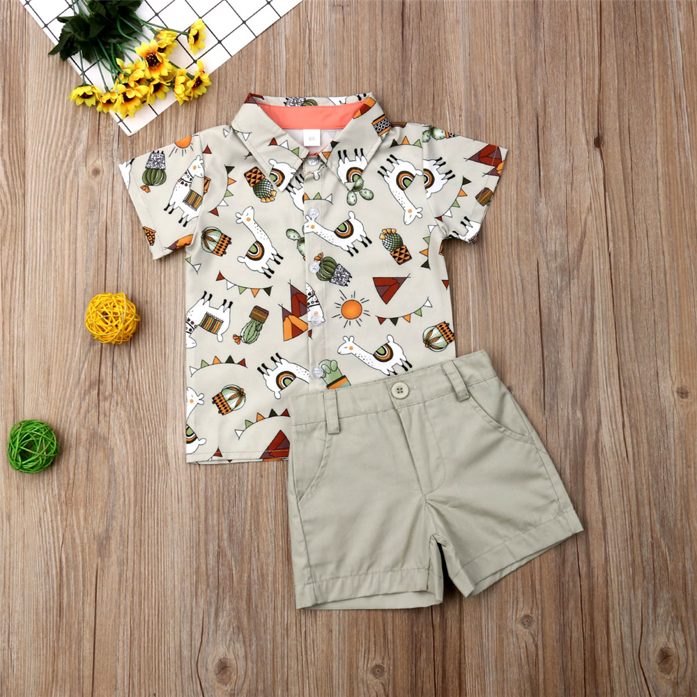 1-5Y Summer Baby Boy Cartoon Print Shirt Tops+Pants Gentleman Outfits Kids Clothes Toddler 2PCS Set, Gray
1-5Y Summer Baby Boy Cartoon Print Shirt Tops+Pants Gentleman Outfits Kids Clothes Toddler 2PCS Set, Gray