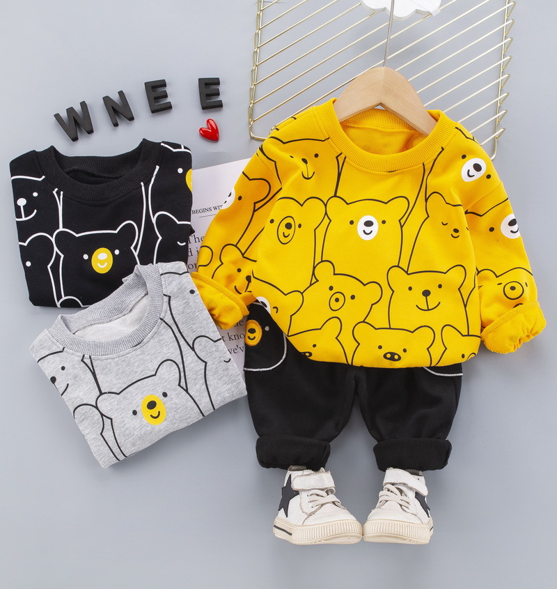 Baby Boys Girls Clothes Sets Autumn Casual Child Clothing Suits Cartoon Sweatshirts pants 2 pcs Baby Sports Clothes Suits, Yellow
Baby Boys Girls Clothes Sets Autumn Casual Child Clothing Suits Cartoon Sweatshirts pants 2 pcs Baby Sports Clothes Suits, Yellow