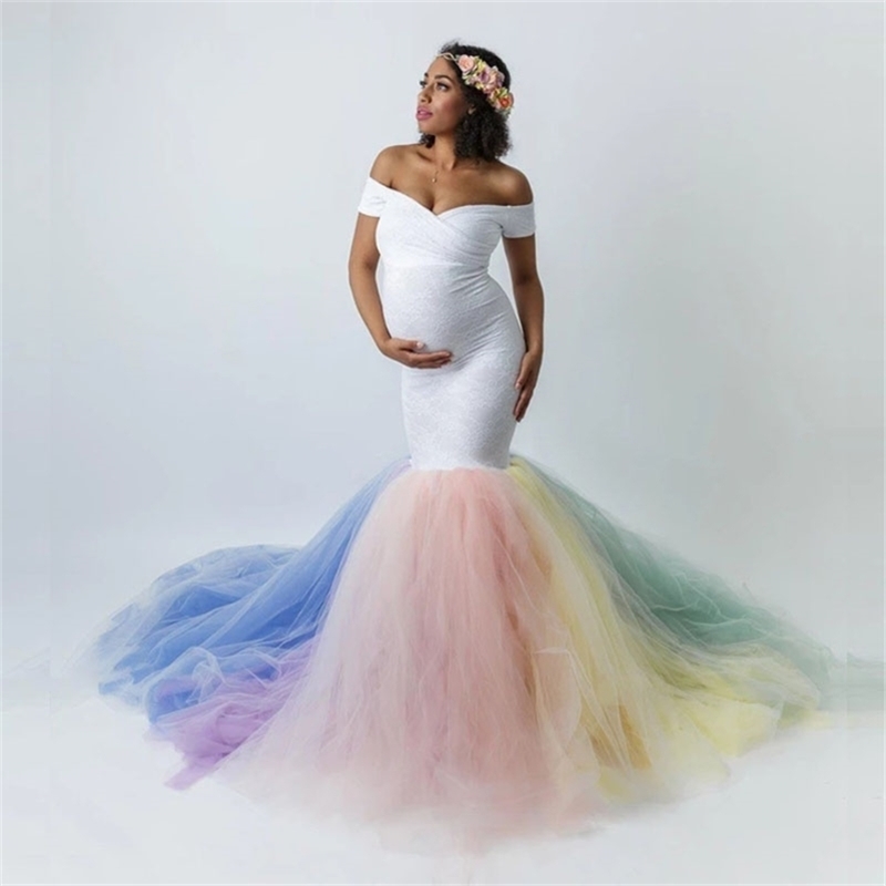 Rainbow Tutu Dresses Maternity Pography Props Pregnancy Fishtail For Po Shoot Maxi 210721, As the picture
Rainbow Tutu Dresses Maternity Pography Props Pregnancy Fishtail For Po Shoot Maxi 210721, As the picture