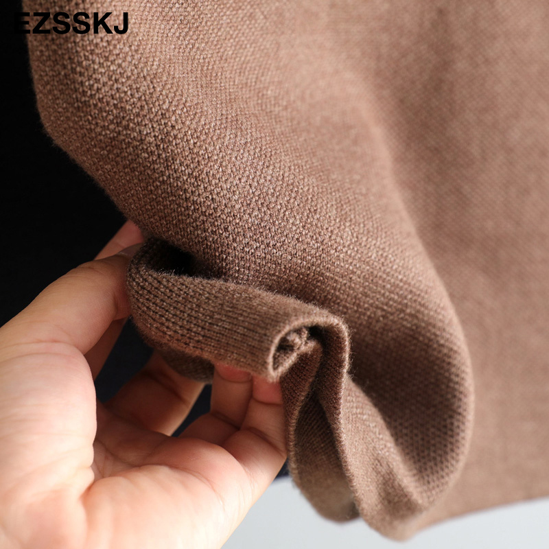 spring Autumn retro Aline PENCIL mini skirt female fashion high waist slim skirt solid color badycon knitted short skirt 210306