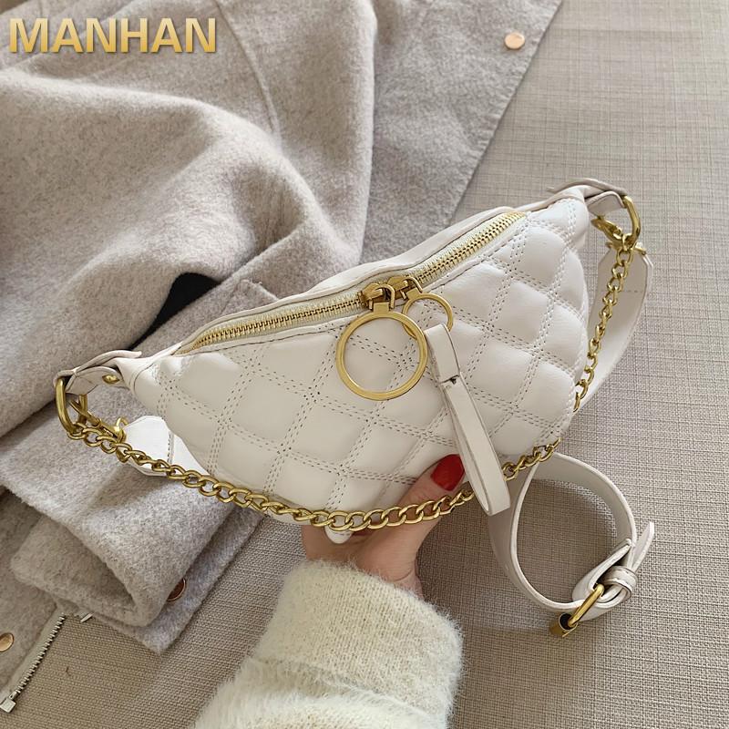 PU Leather Waist Bags for Women 2021 Small Solid Color Shoulder Simple Bag Lady Chest Crossbody Handbags Chain Bag, Black
PU Leather Waist Bags for Women 2021 Small Solid Color Shoulder Simple Bag Lady Chest Crossbody Handbags Chain Bag, Black